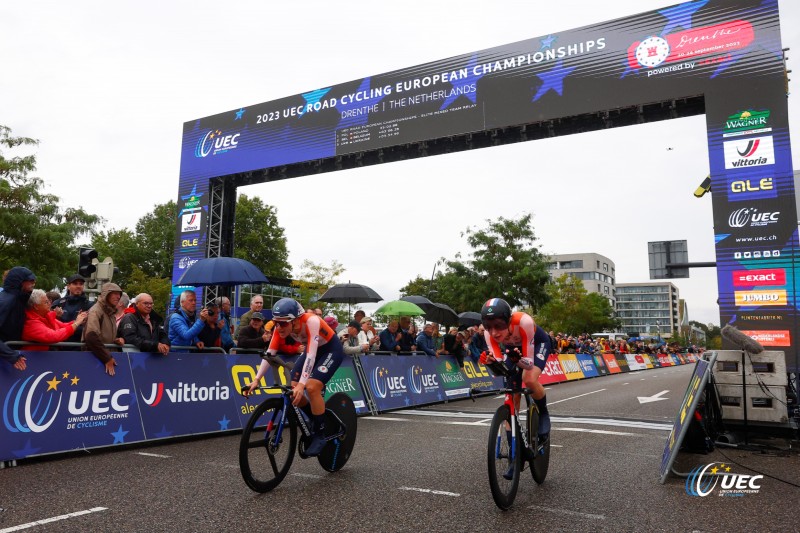 2023 UEC Road European Championships - Drenthe - Junior Mixed Team Relay - Emmen - Emmen 38, km - 21/09/2023 - Netherlands - photo Luca Bettini/SprintCyclingAgency?2023